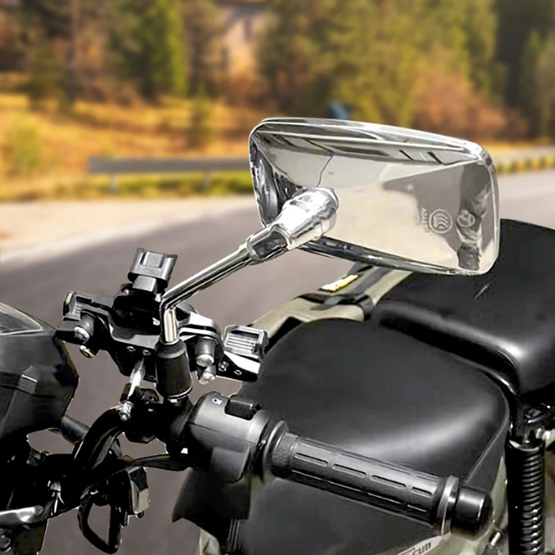 Motorcycle Rearview Mirrors Side Mirror M10 Universal Chrome For YAMAHA Honda Yadea Haojue Vespa Peugeot BMW Scooter Motocross