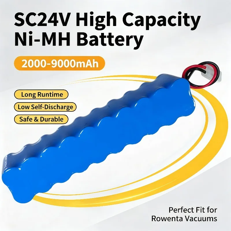 Replacement SC 24V 2000‑9000mAh Rechargeable Battery Work for RH8771WS RH8770 RH8779 RH877901 rh87501 Vacuum Cleaner