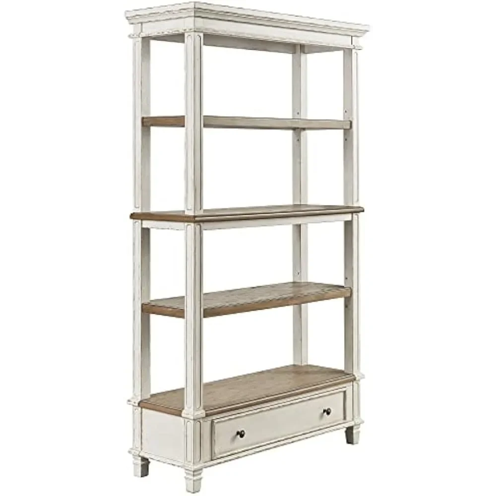 

French Country 75" Bookcase with Drawere