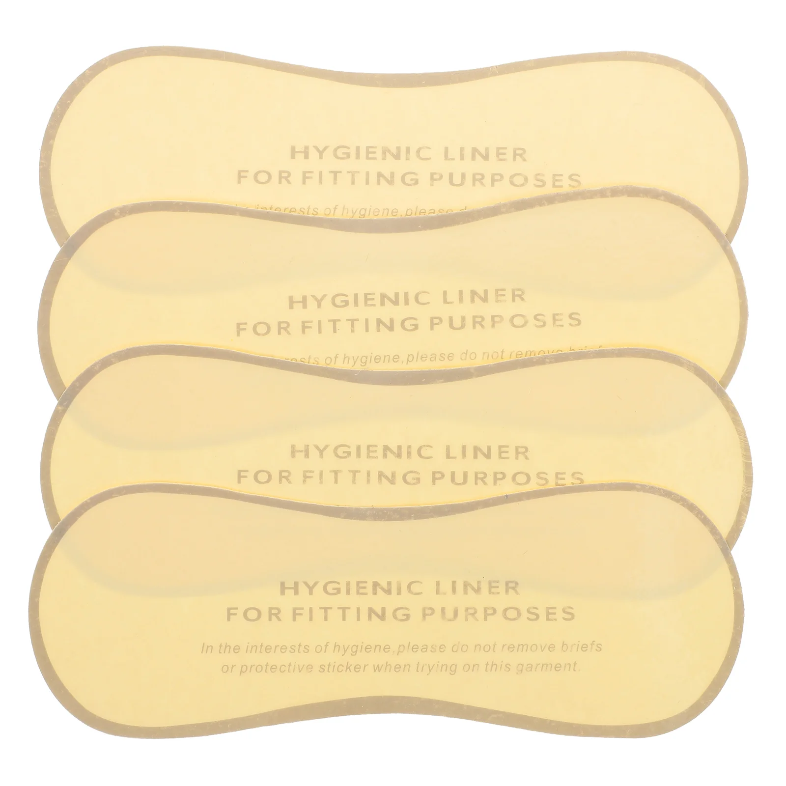 50 ชิ้นสุขอนามัยชุดว่ายน้ําชุดชั้นในป้องกันสติกเกอร์กาวใส Liners 4 2X12 เซนติเมตรสีดําโปร่งใสติดตั้งสติ๊กเกอร์สําหรับ