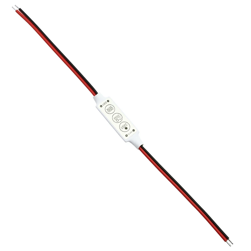 

1pcs Mini 12V-24V LED Light Dimming 3 Keys Single Color Led Controller Brightness Dimmer for Led 3528 5050 Strip Light
