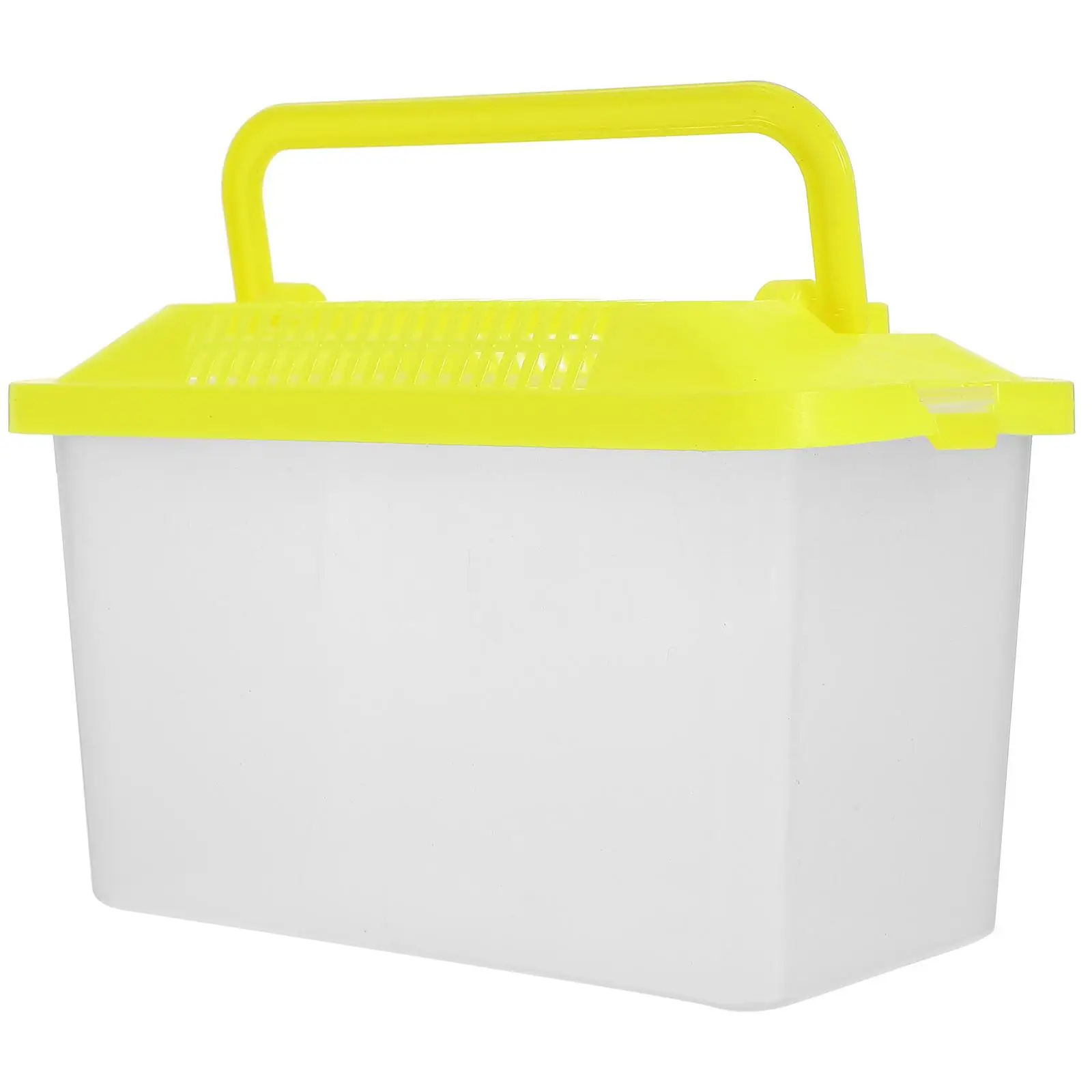 

Plastic Turtle Fish Tank Handheld Aquarium 15x9x11cm Transparent PP Lightweight Portable Pet Hamster Transport Box Reptile