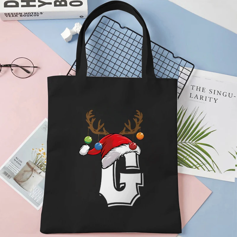 A-Z 26 الأبجدية عيد الميلاد حقائب كتف الحفلات حقيبة نسائية صغيرة حقائب خمر موضة عيد الميلاد موضوع أكياس التسوق حقائب اليد النسائية عادية