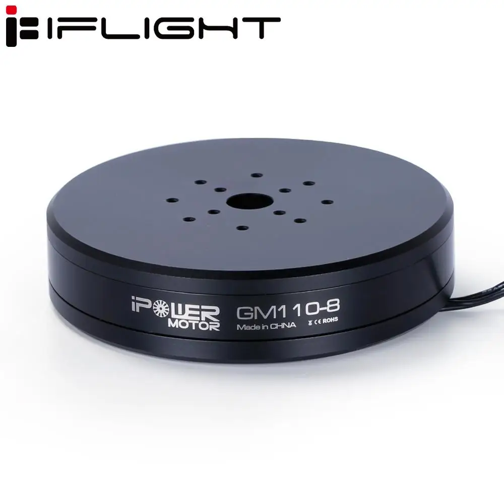 iFlight iPower GM110-8 GM110-10 Brushless Gimbal Motor 22mm Hollow Shaft UAV pod motor / Turntable of Airborne lidar pod motor