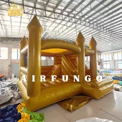 New Design Commercial Inflatable White Bounce House With Slide Bouncy Castle/Moon Jumping House/Customization Bounce For Wedding