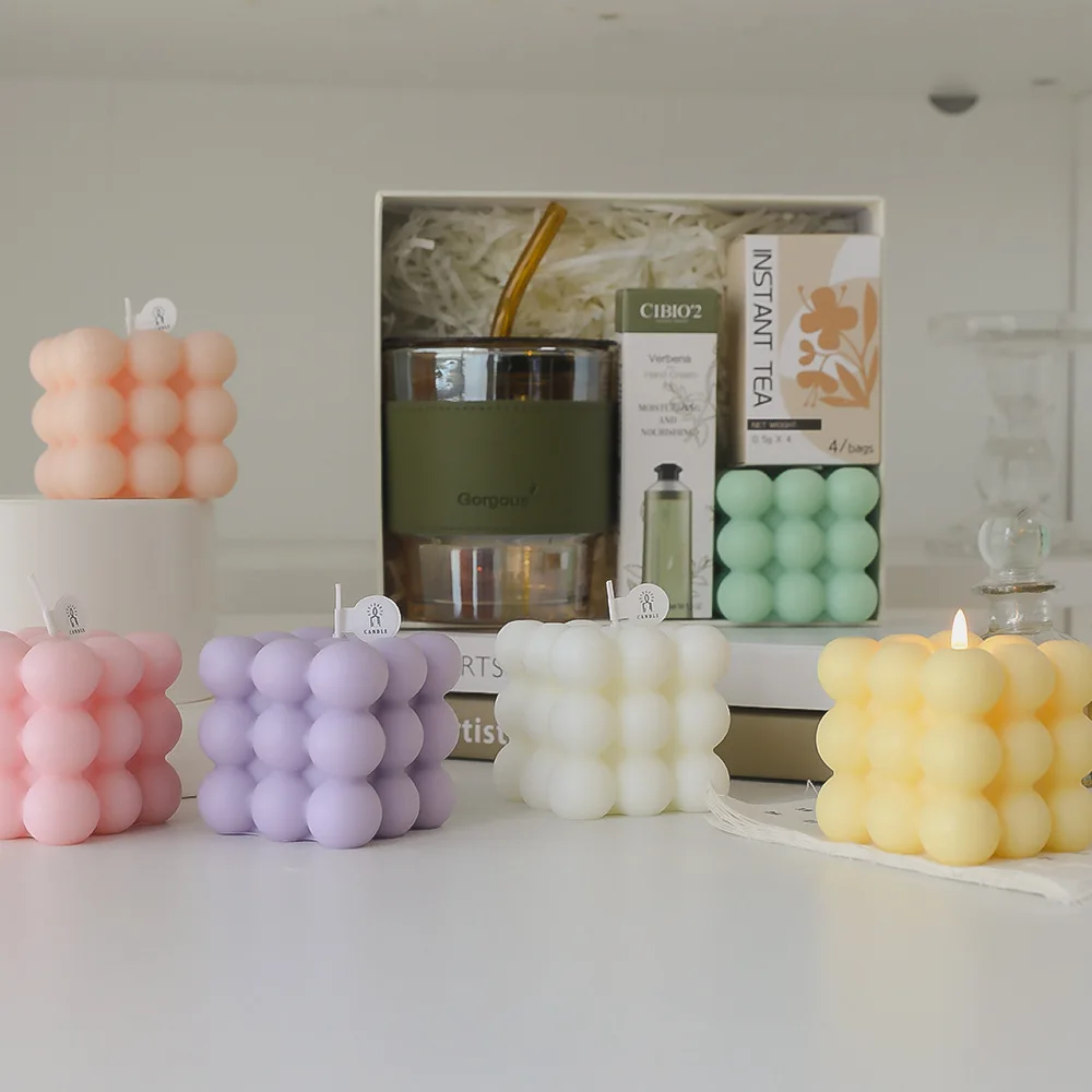 

Home decoration magic cube aromatherapy candle family atmosphere aromatherapy ornaments creative souvenirs