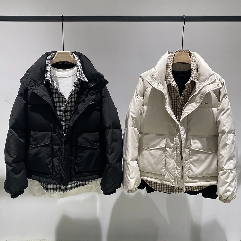 

G-Home Men's Winter Fashion Stand Collar Casual Workwear Thickened down Jacket Youthful Short Style Outerwear for Younger Gen...