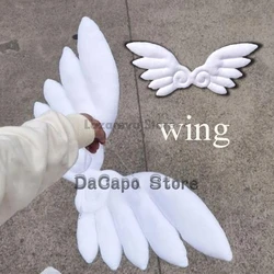 Cardcaptor Sakura Card Captor Cosplay Wing Kinomoto Sakura Cosplay Costume Wig Pink Lolita Dress Halloween Fancy Cos Party Suit