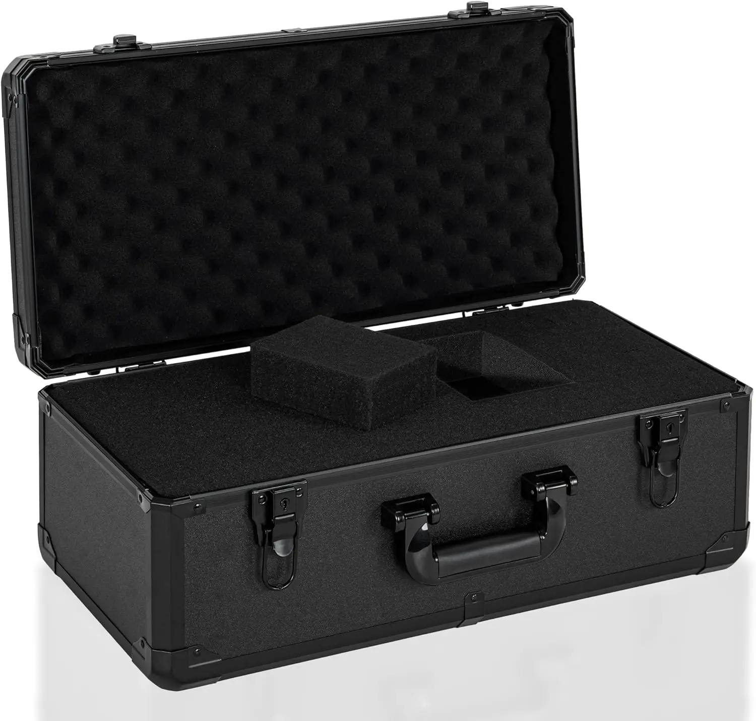 

20 Inch Aluminum Carrying Case with Customizable Pre-Diced Foam for Microphone and Equipment