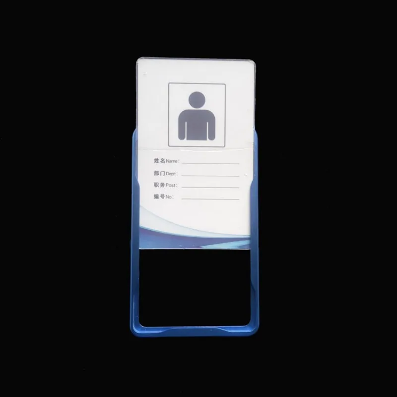 Funda de aleación de aluminio para Licencia de trabajo, funda de Metal para tarjeta de identificación, soporte Vertical para personal, enfermera, 1 unidad