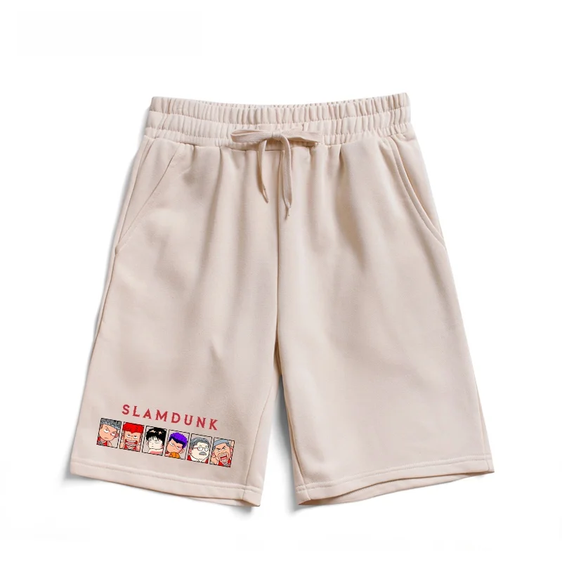 

Loose Fit Baskeall orts Casual Pants ex Fitn Sport Cotton Summer T Pants Trendy Printed Low Waist Five-Quarter ...