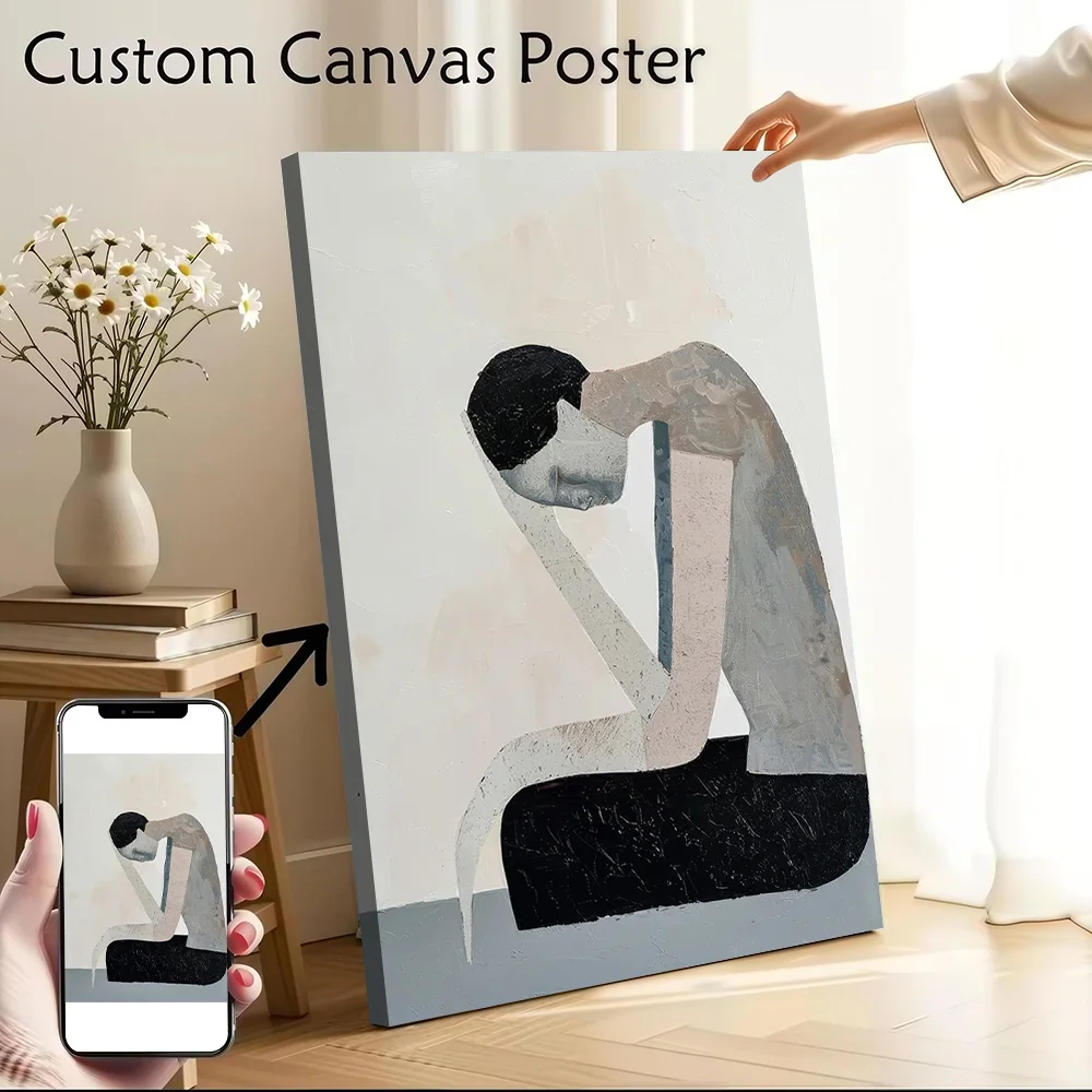 Figurative Abstract Painting Canvas Wall Arts Poster Customizable Pictures Printing for Room Art of Murals Decorative Paintings