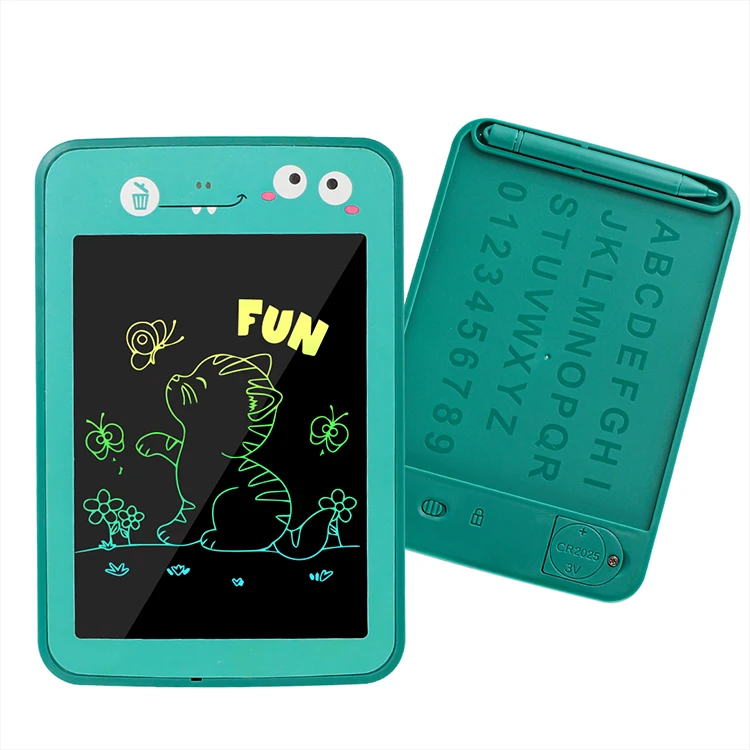 Tableta de escritura LCD de dinosaurio de dibujos animados, tablero de dibujo para niños, cuaderno de bocetos de grafiti, juguetes, pizarra de escritura a mano, tablero de dibujo mágico