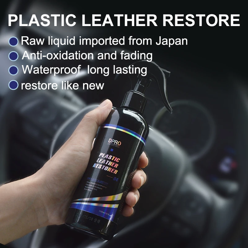 Dpro Car Plastic Restore Leather Care Black Plastic Refurbish Agent Polish Wax Nano Spray Leather Renovator Waterproof Coating