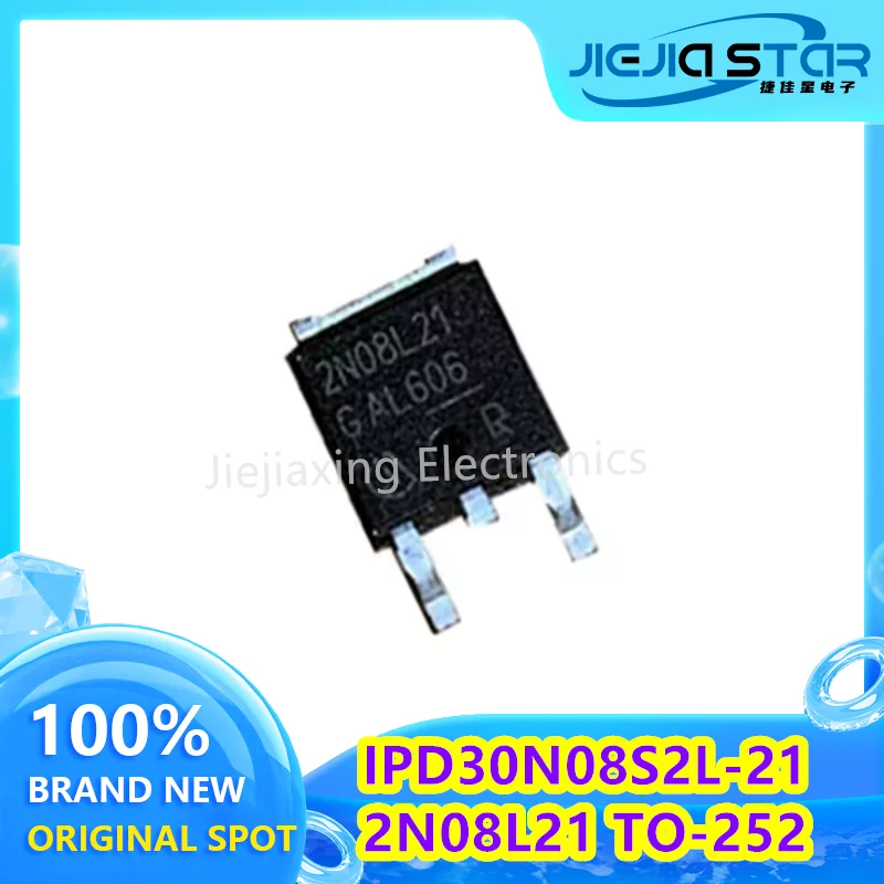 

(1/10piece) 2N08L21 IPD30N08S2L-21 100% Brand New Import TO-252 SMT 75V 30A MOS Electronics