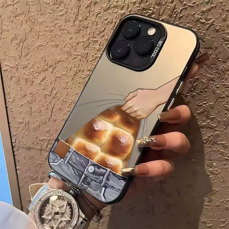La custodia per cellulare con muscoli addominali dalla faccia bianca è adatta per iPhone 16 15 14 13 12 11 Pro/ Max/Plus cover posteriore antiurto