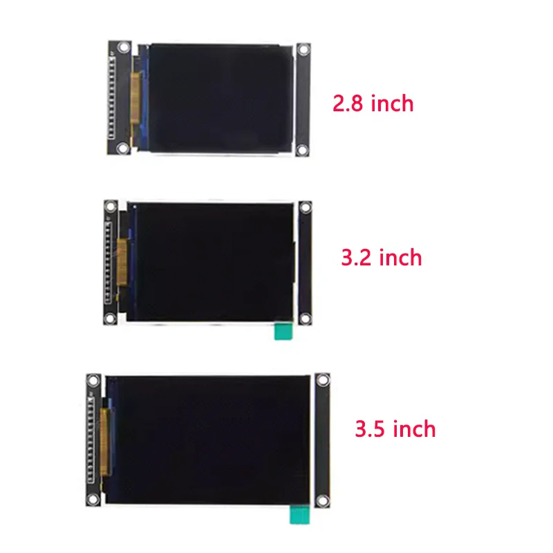 2.8/3.2/3.5 Inch SPI Serial Port TFT LCD Screen Capacitive Touch Screen Display Module IPS Version Black