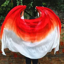 Hot Sell Womens Belly Dance Shawl Silk Veil Scarf Gradient Color Belly Dancing Costume Accessory Classic 250*114cm Flowy Adults