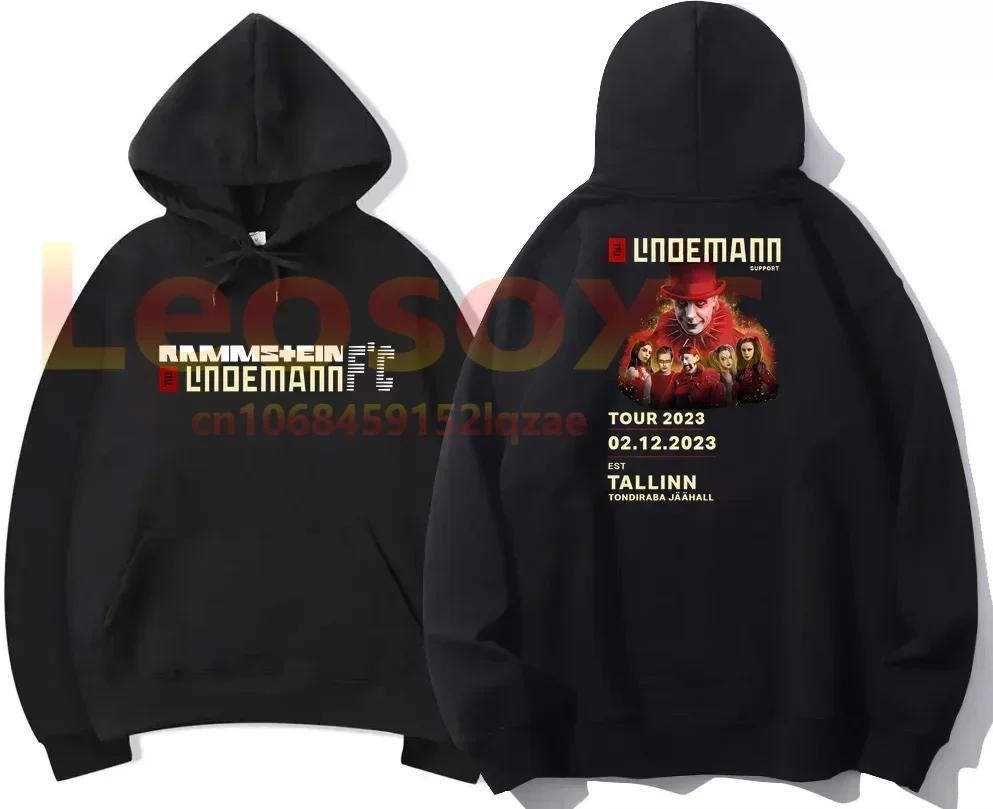 

TEW 2024 casual four seasons hoodie lindemanns men's 100% cotton comfortable high quality black hip hop double sided hoodie