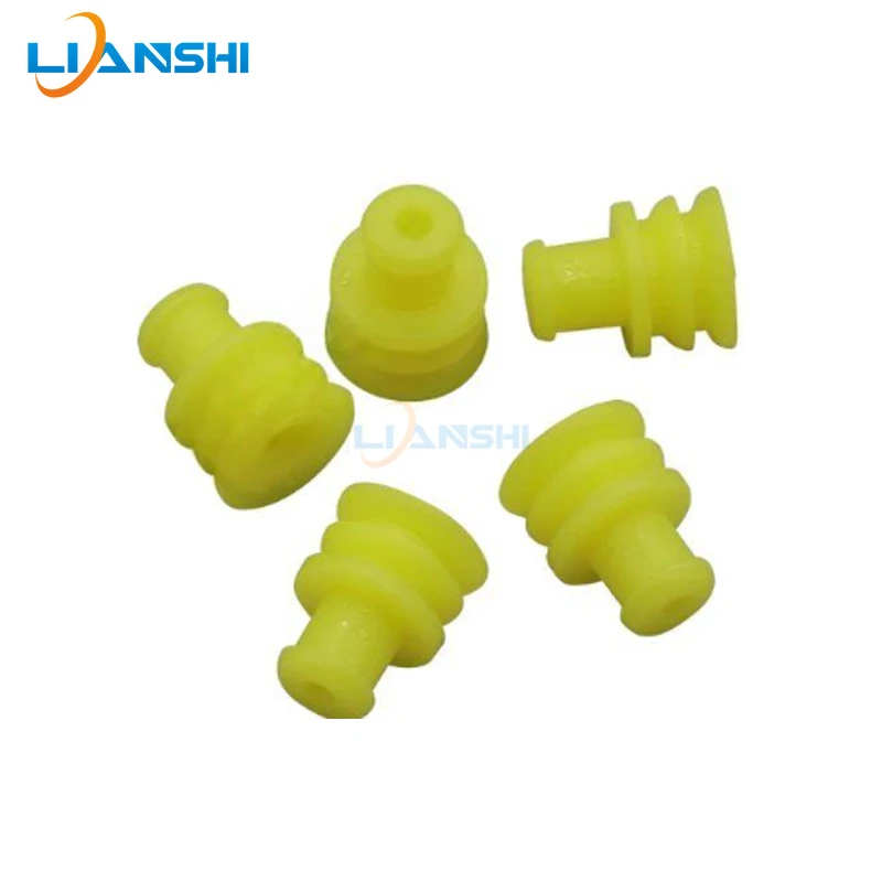 281934-2 Single Wire Seal Silicone Yellow Waterproof Plug Kit For AMP Superseal 1.5mm Series Car Automotive Connector
