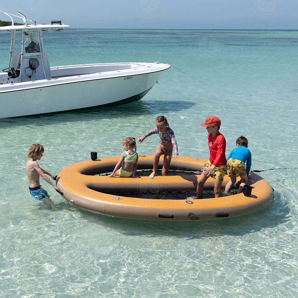 Spot Custom Size 6ft 8ft 10ft Round Floating Ring Inflatable Hammock