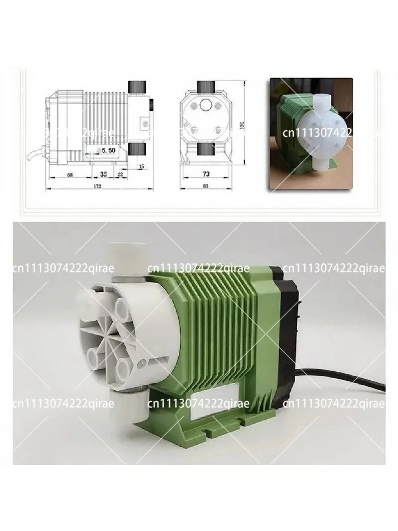 220V Acid Chlorine Chemical Dosing Pump Dosing Electromagnetic Diaphragm Metering Pump Acid and Alkali Resistant Dosing Pump