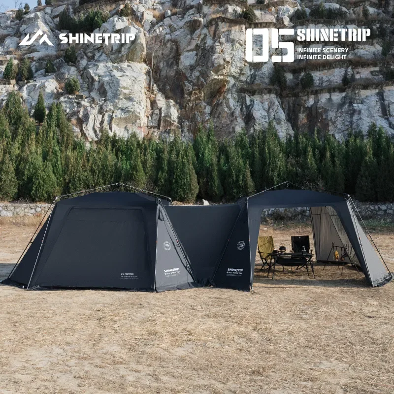for Shanqu Outdoor 05 Series Automatic Dome Canopy Waterproof Sunscreen Oversized Camping Tent with Zipper Fence and 3D Floor