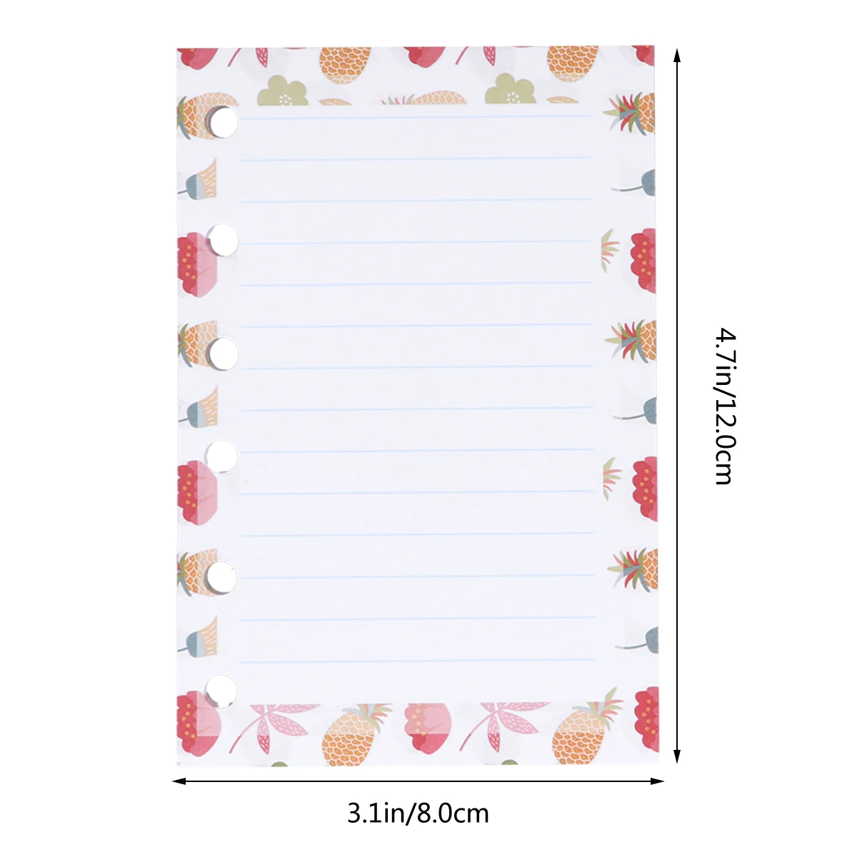 40 Sheets Planner Notepad Refills Filler Paper Cartoon Spiral Notebook 6 Holes Size Smooth Writing Drawing Travel Office Use