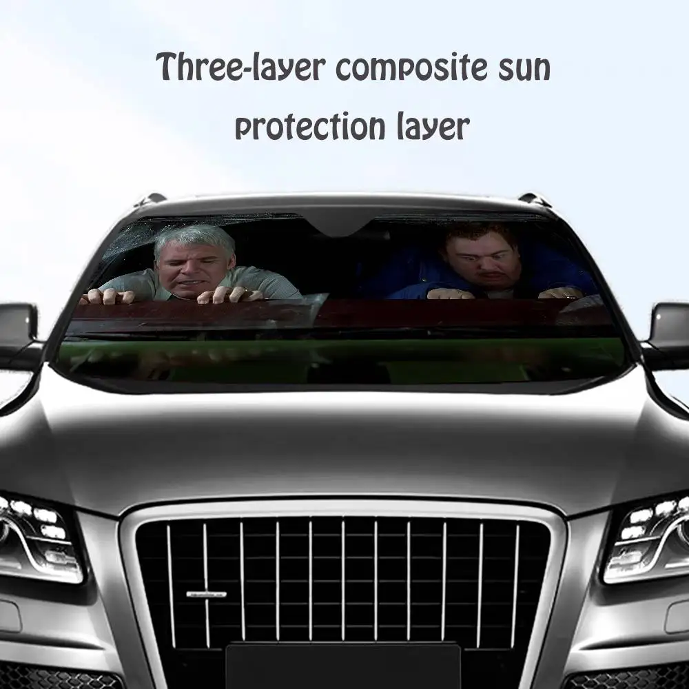 

Planes Trains And A-Automobiles Car SunShade Windshield Sun Shade Personalized Picture Block UV Rays Visor Protector