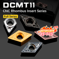 10pcs DCMT11 Carbide Insert DCMT11T304 DCMT11T308 External Turning Tool Diamond DCMT CNC Blade Cutter Lathe For SDJCR/L