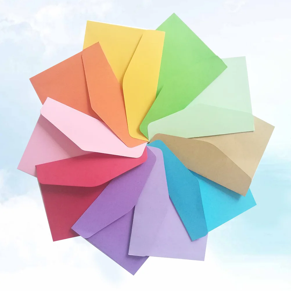 

30 Pcs Bank Envelope Envelopes for Cards Small Gift Money Holder Bag Colorful Mini Blank