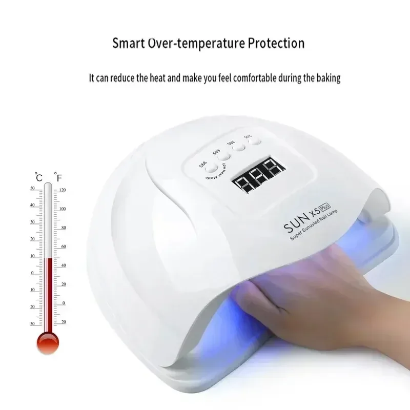 Sun x5 plus uv lâmpada led para manicure do prego 36 leds profissional gel polonês lâmpadas de secagem com temporizador sensor automático equipamentos ferramentas