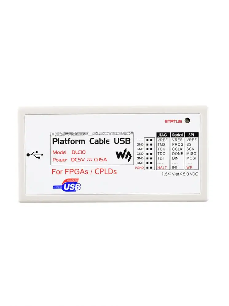 Waveshare Platform Cable USB FPGA/CPLD Simulator Downloader Xilinx Burning Tool