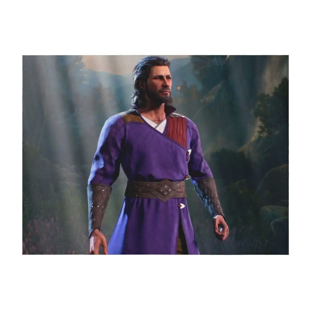 

Gale of Waterdeep Wizard Adventurer Throw Blanket Picnic sofa bed Decorative Beds Blankets