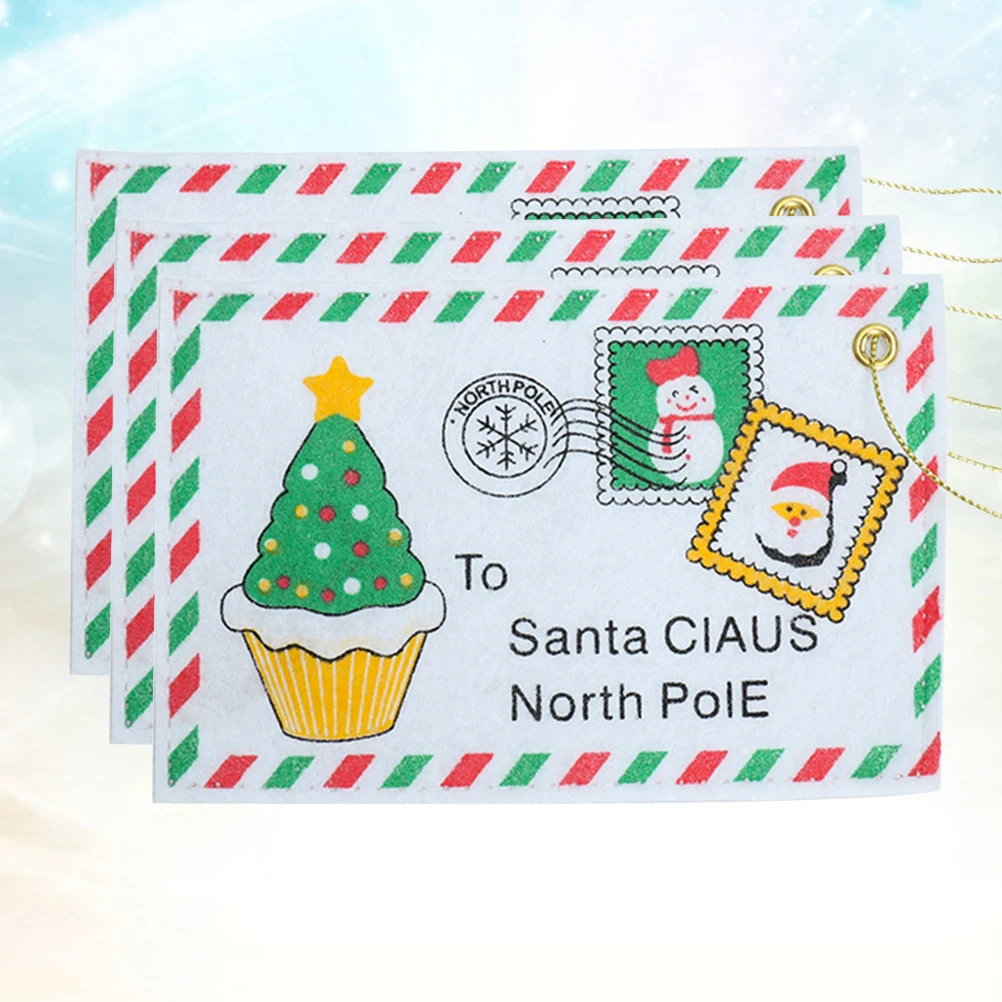 

Christmas Envelopes Reusable Bags Gift Cards Holder Tree naments Home Party Premium Quality Santa Claus Envelopes Christmas