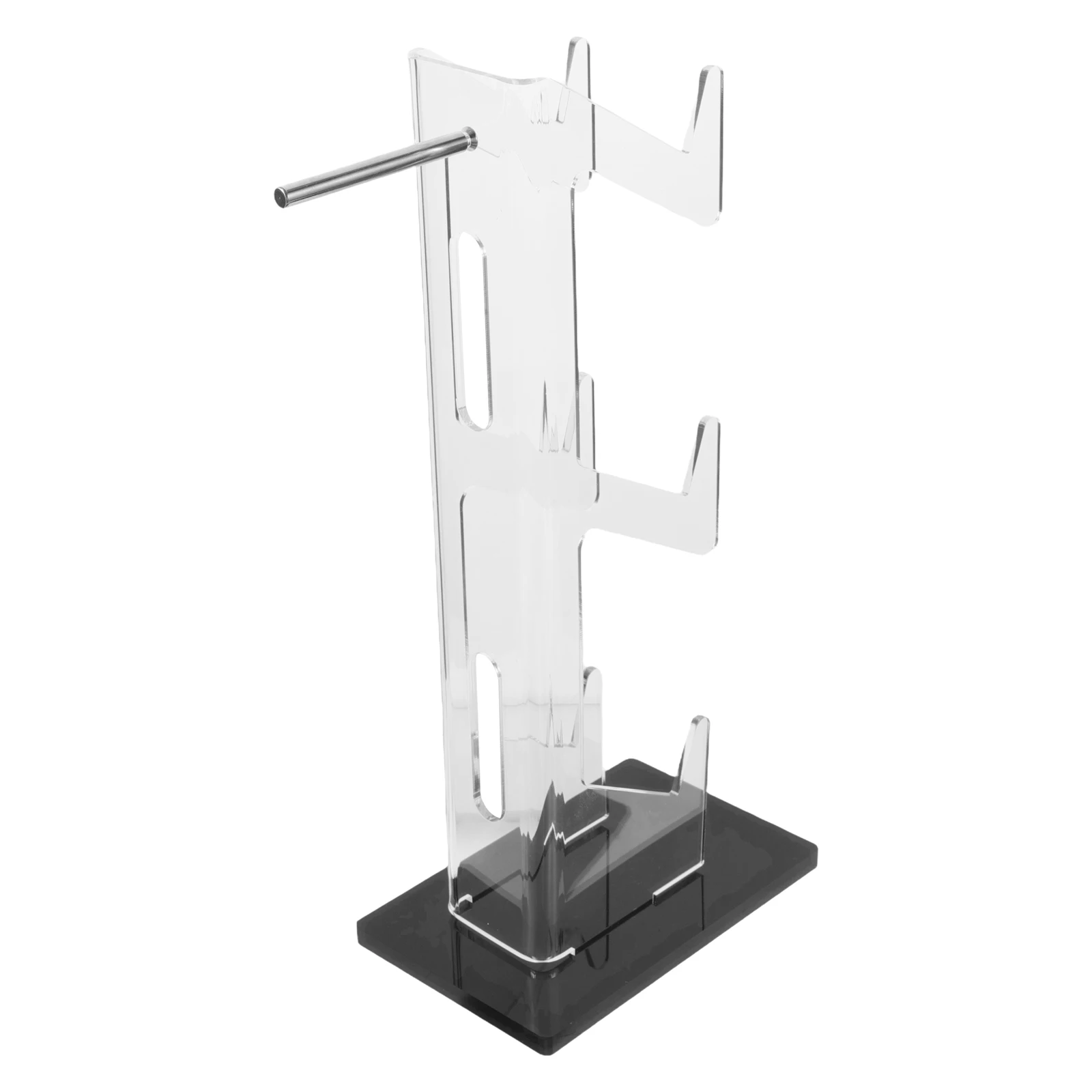 

Game Controller Display Stand Acrylic Rack Holder Desktop Organizer Headphone Hanger Tier Shelf Playroom Glass Necklace Jewelry
