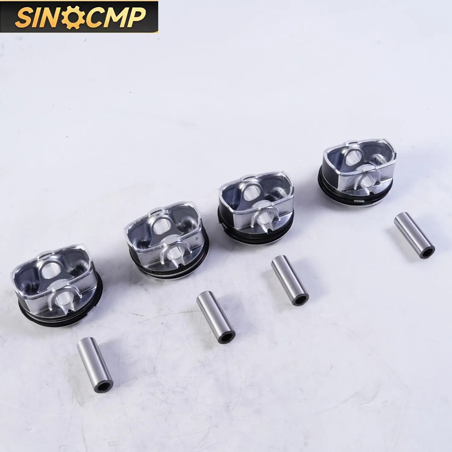 

23041-2B600 23041-2B610 Piston & Rings Kit +0.5 For Hyundai Kia 2012-2016 VELOSTER Accent Rio 1.6L DOHC Engines Pistons 4Pcs