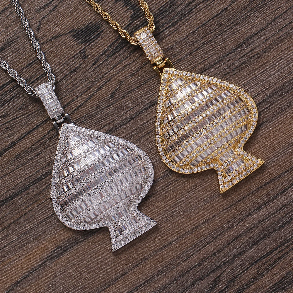 hip-hop-rap-brass-zircon-3d-poker-spade-pendant-unisex-necklace-jewelry