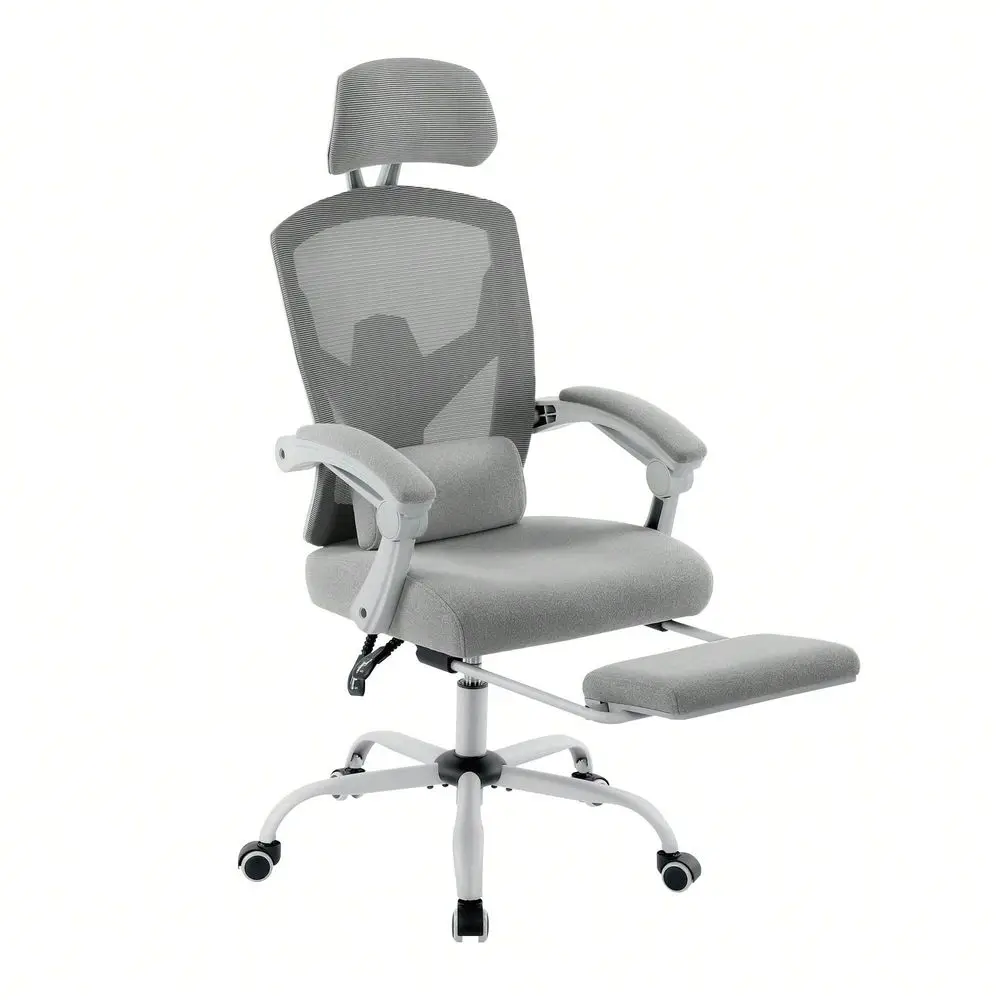 

Office Computer Desk Chair, Ergonomic HighBack Mesh Rolling Work Swivel Chairs With Wheels, Comfortable Lumbar Support, Comfy A