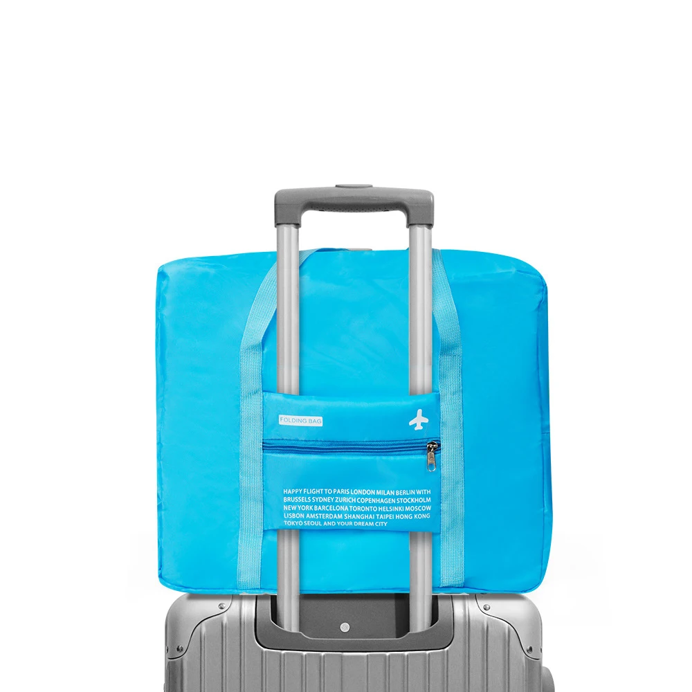 Simple Multi-function Foldable Travel Bag Nylon Waterproof Business Trip Aircraft Bag Korean Style Handbag Luggage Bag Outdoor