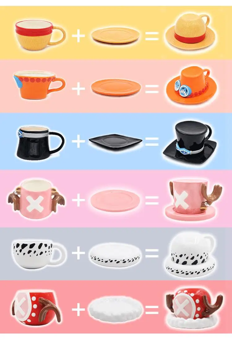 جديد قطعة واحدة القدح كوب ماء المروحية عيد الميلاد الإصدار. D.Law Three Brothers Hat على شكل فنجان القهوة أنيمي ايس سابو ألعاب سيراميك هدايا