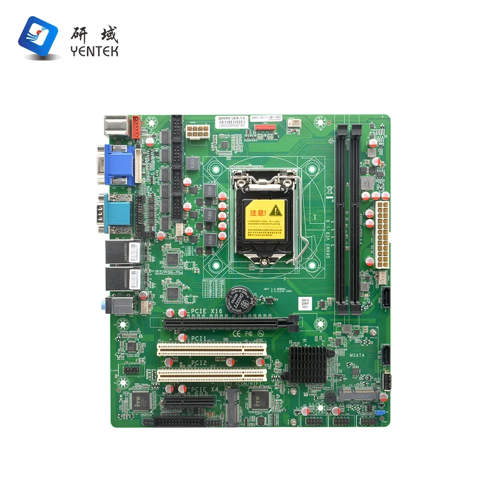 New   Warranty 3 Years ATX Q85 LGA1150 I3 I5 I7 Processor 2 DDR3 HD VGA 2 LAN 11 USB PCIE Win10 Linux Industrial Motherbo view 3