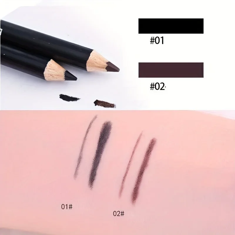 3/5pcs High Pigmented Eyeliner Pencil Hard Refill Black Brown Eyeliner Eyebrow Pencil Long-Lasting Cosmetic