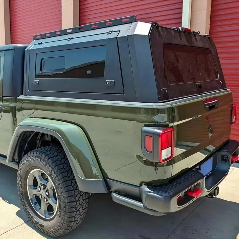 

Стальной тент с окном для Gladiator 2021 - Прочное покрытие для кузова грузовика, всепогодный жесткий верх, совместимость с внедорожниками