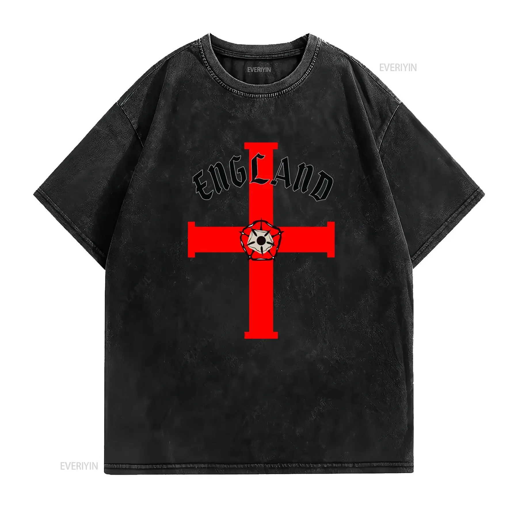 Men'S Morrissey Classic England T Shirt Union Jack Flag Lettering Print Casual Round Neck All Season Fit British Pride vintage