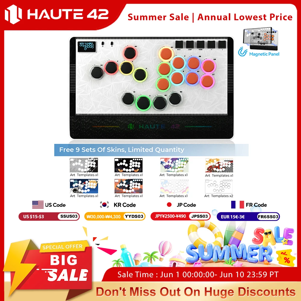 Haute42 C-AT マグネット式 レバーレス Hitbox コントローラー PC/PS4/PS5