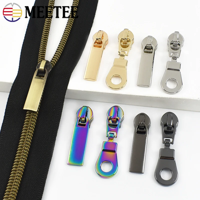 20Pcs 3#/5# Zipper Sliders For Nylon Zippers Tapes Jacket Bag Pocket Zips Head Pulls Repair Kits DIY Sewing Accessories
