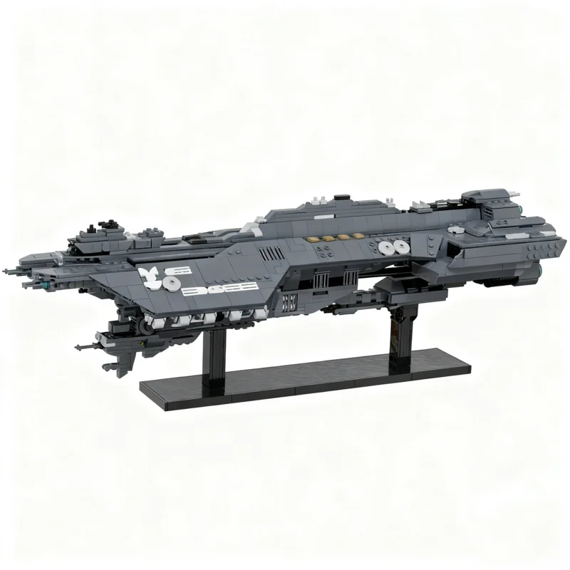 2386PCS MOC Sci Fi Spacecraft Model Interstellar Adventure Detailed Desk Creative Assembly Blocks Decorative Showcase Toy Gift