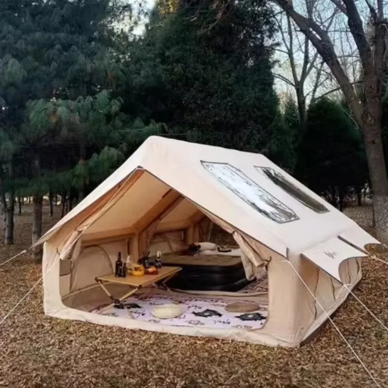 Two Room Large Inflatable Tent House for Camping Adult 8-10 Person