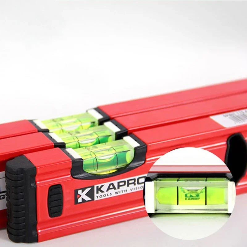 Kapro20/30/40/60cm Magnetic Spirit Level High Precision Aluminum Alloy Construction Leveling Tool Measurement Bubble Level Gauge